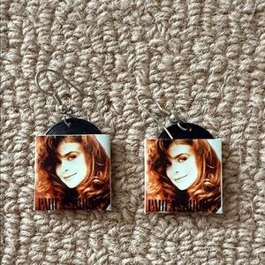 Paula Abdul Record Earrings